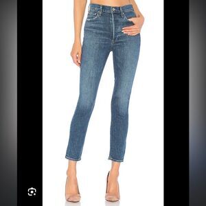 Agolde Women's High Rise Blue Jeans
